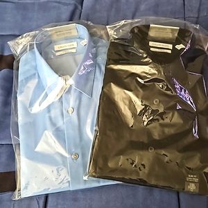 Calvin Klein Mens Herringbone Dress Shirts.BRAND NEW IN ORIGINAL PACKAGING!!!